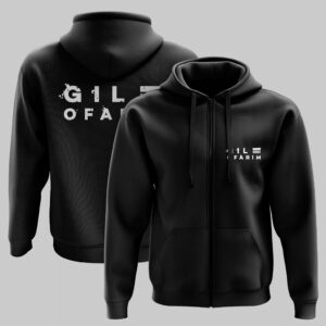 Gil Ofarim - Zip-Hoodie schwarz - Logo Front- und Backprint - Musik-Fanartikel & -Merchandise