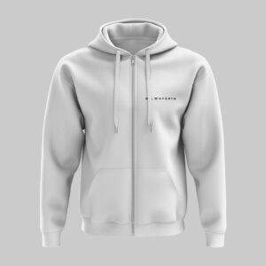 Gil Ofarim - Zip-Hoodie weiß - Logo Brust - Musik-Fanartikel & -Merchandise