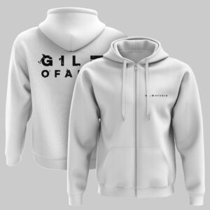 Gil Ofarim - Zip-Hoodie weiß - Front- & Brackprint - Musik-Fanartikel & -Merchandise