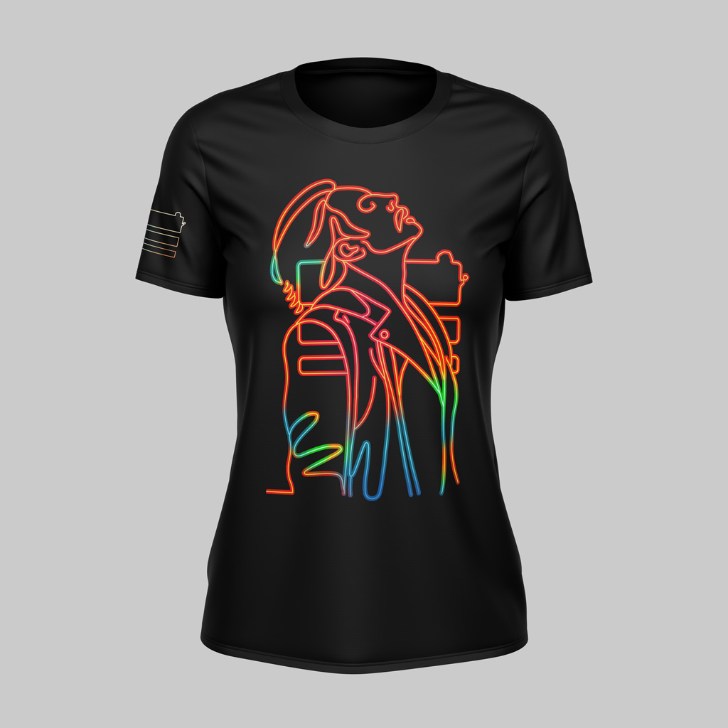 Woman T-Shirt - Neon Flow
